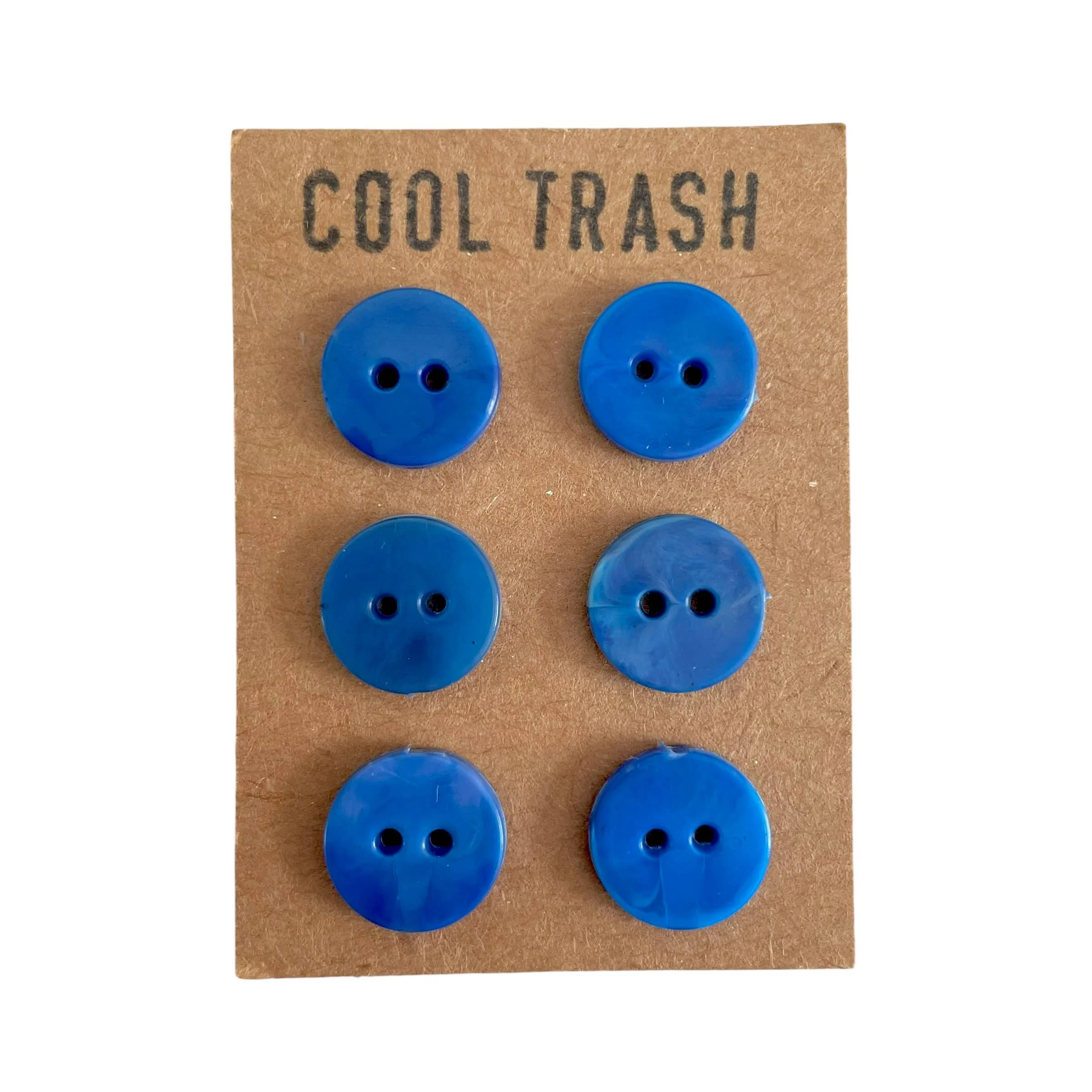 12mm Recycled Plastic Button Set - Blue