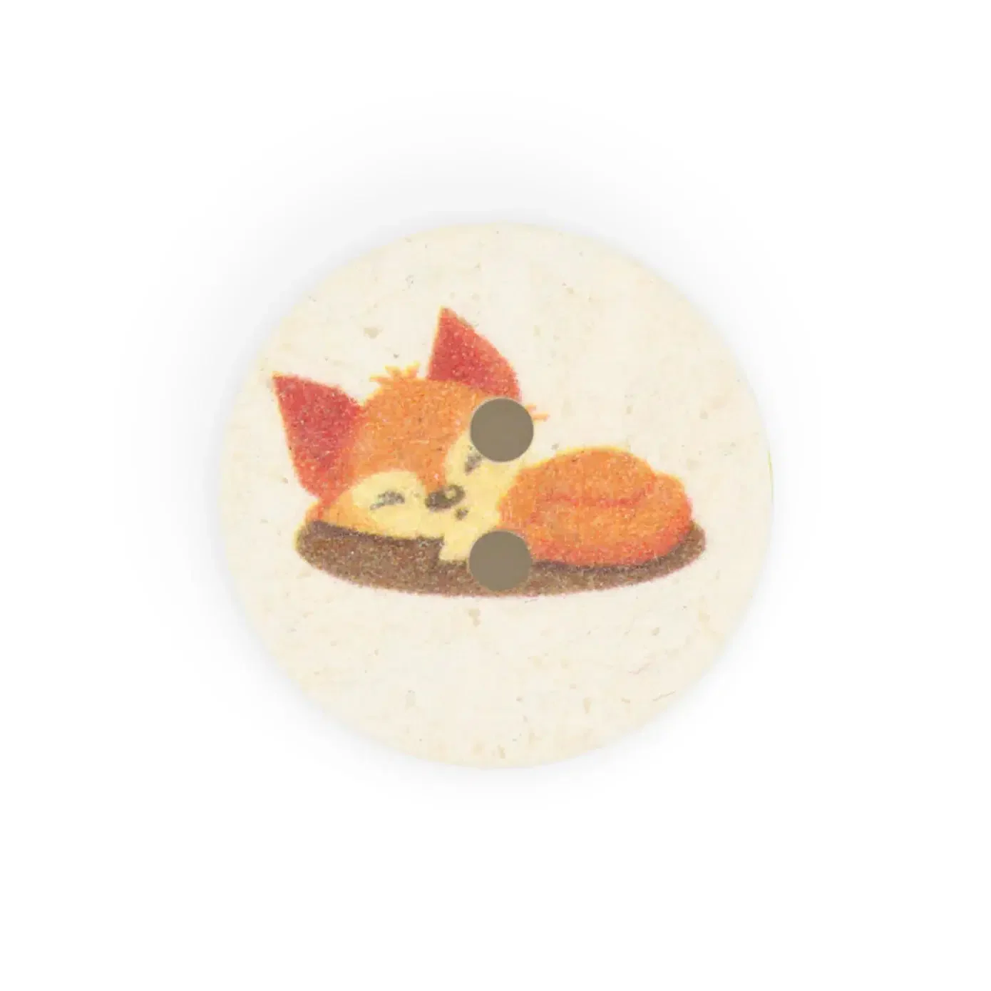 15mm Recycled Cotton Buttons - Fox - Image 3