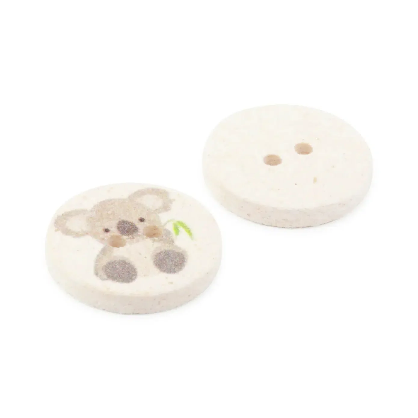 18mm Recycled Cotton Buttons - Koala - Image 2