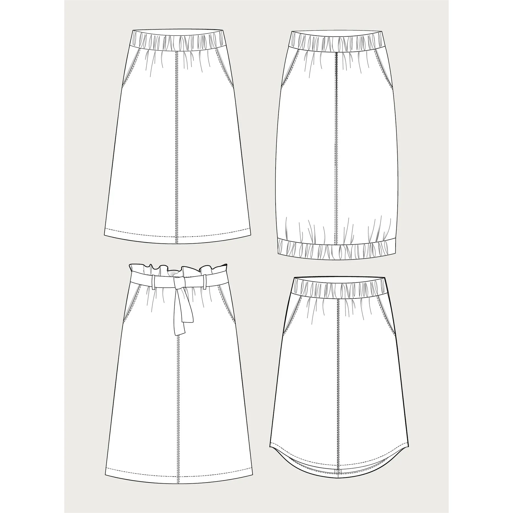 A-Line Midi Skirt Pattern - Image 4