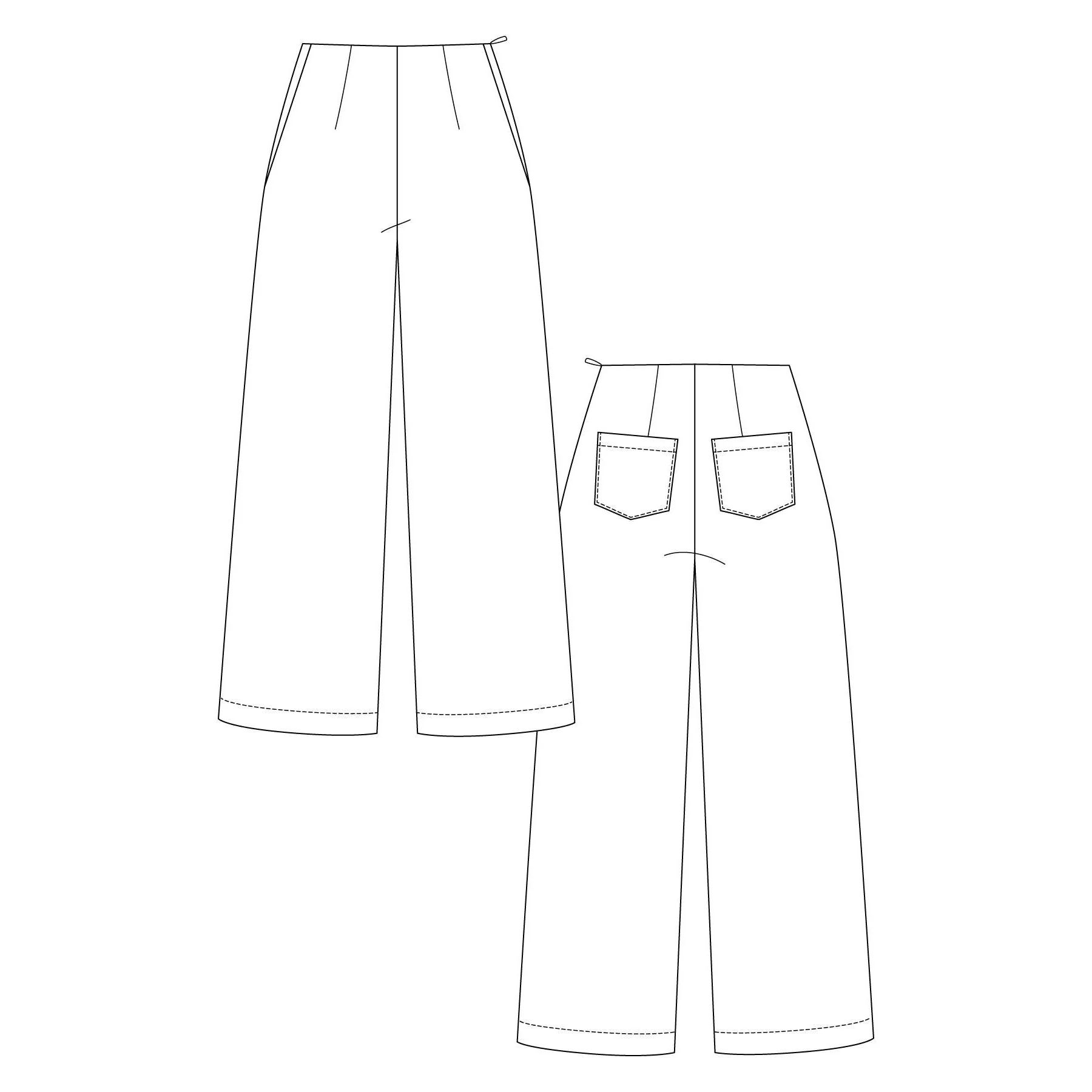 AIRI Wide Leg Trousers Pattern - PDF DOWNLOAD - Image 5