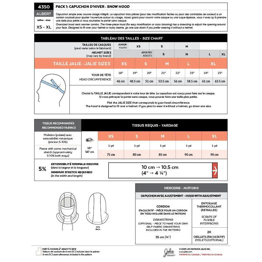 Albert Winter Headwear Pattern - PDF DOWNLOAD - Image 3