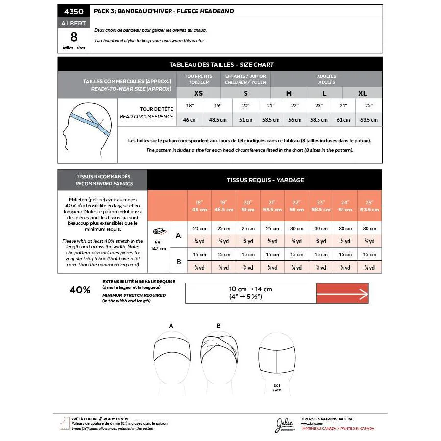 Albert Winter Headwear Pattern - PDF DOWNLOAD - Image 4