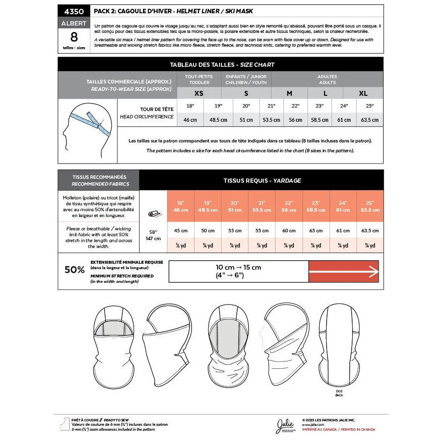 Albert Winter Headwear Pattern - PDF DOWNLOAD - Image 5
