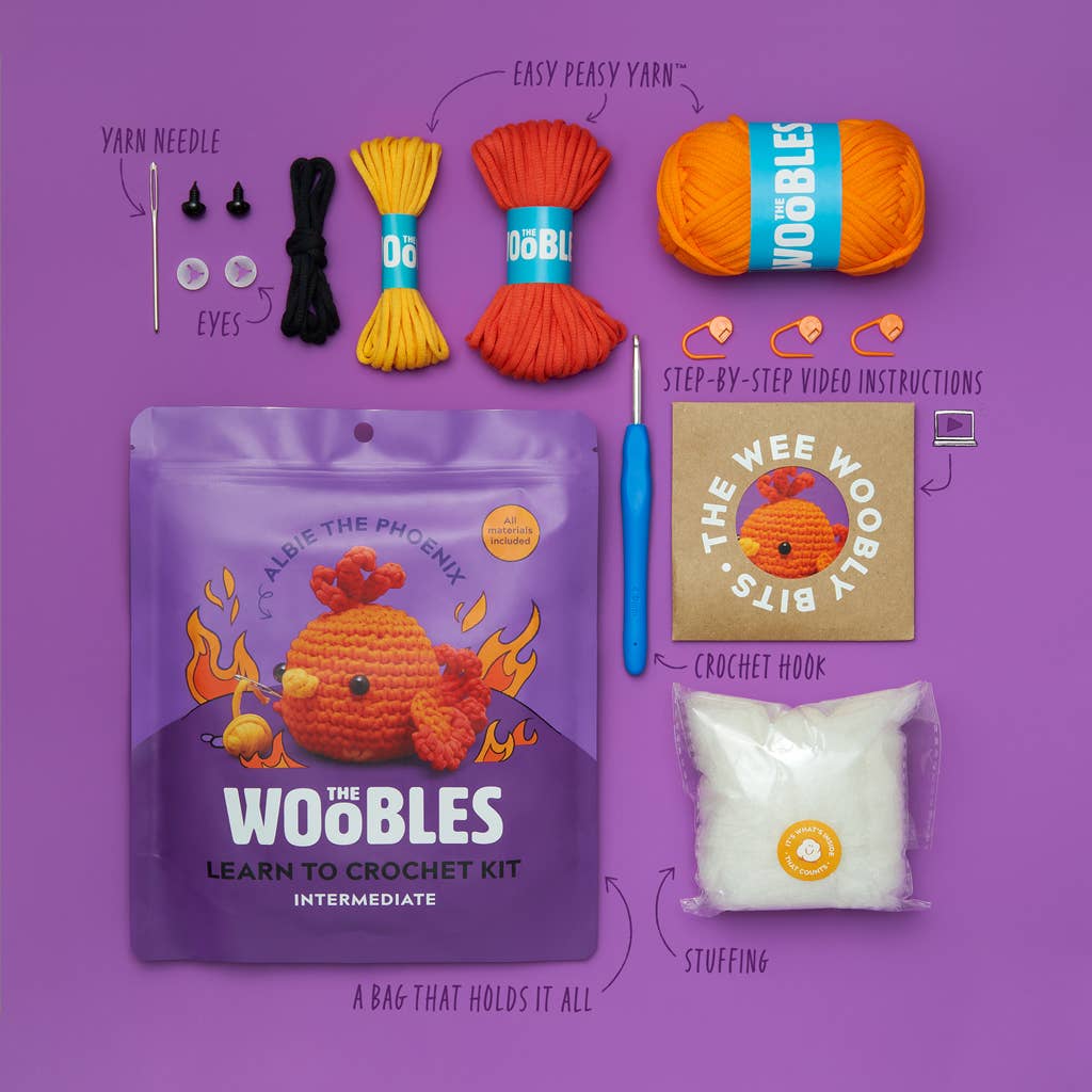 Albie the Phoenix Crochet Kit - Image 4