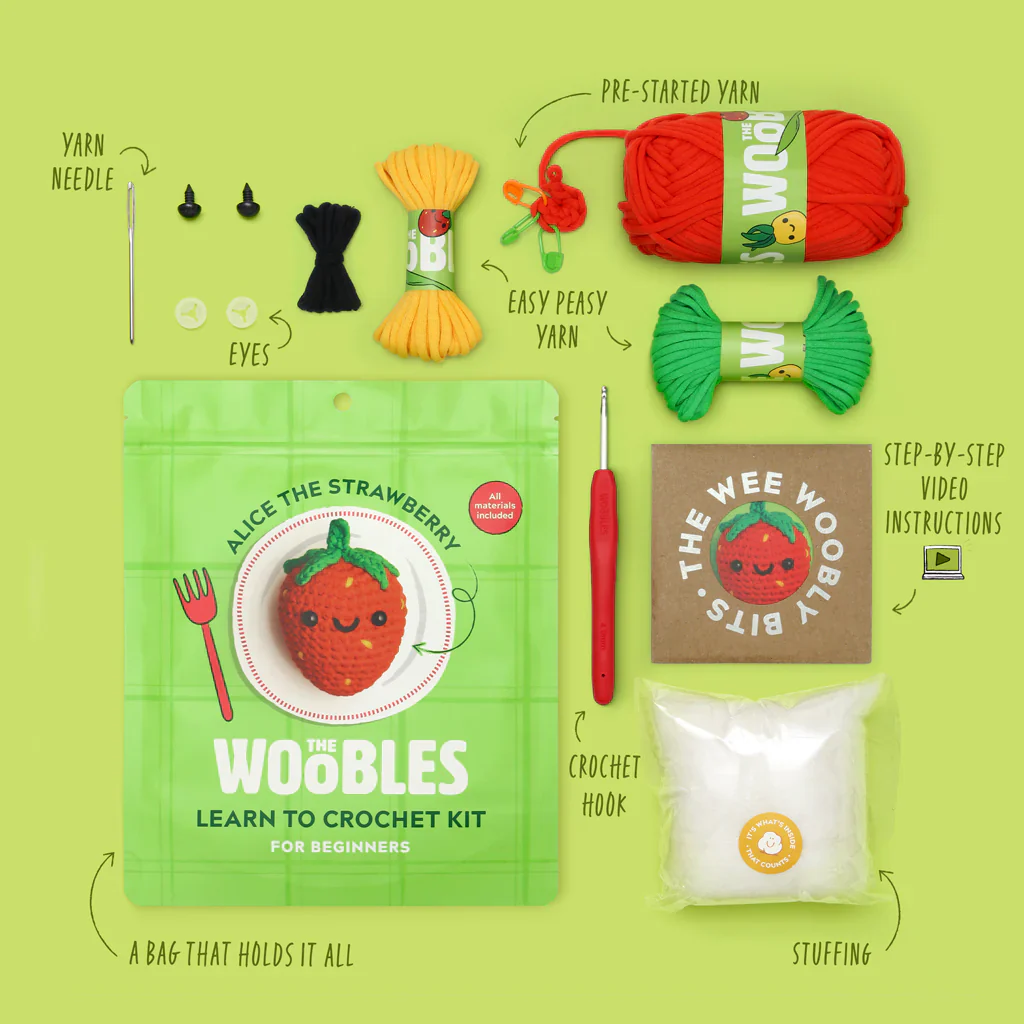 Alice the Strawberry Crochet Kit - Image 2