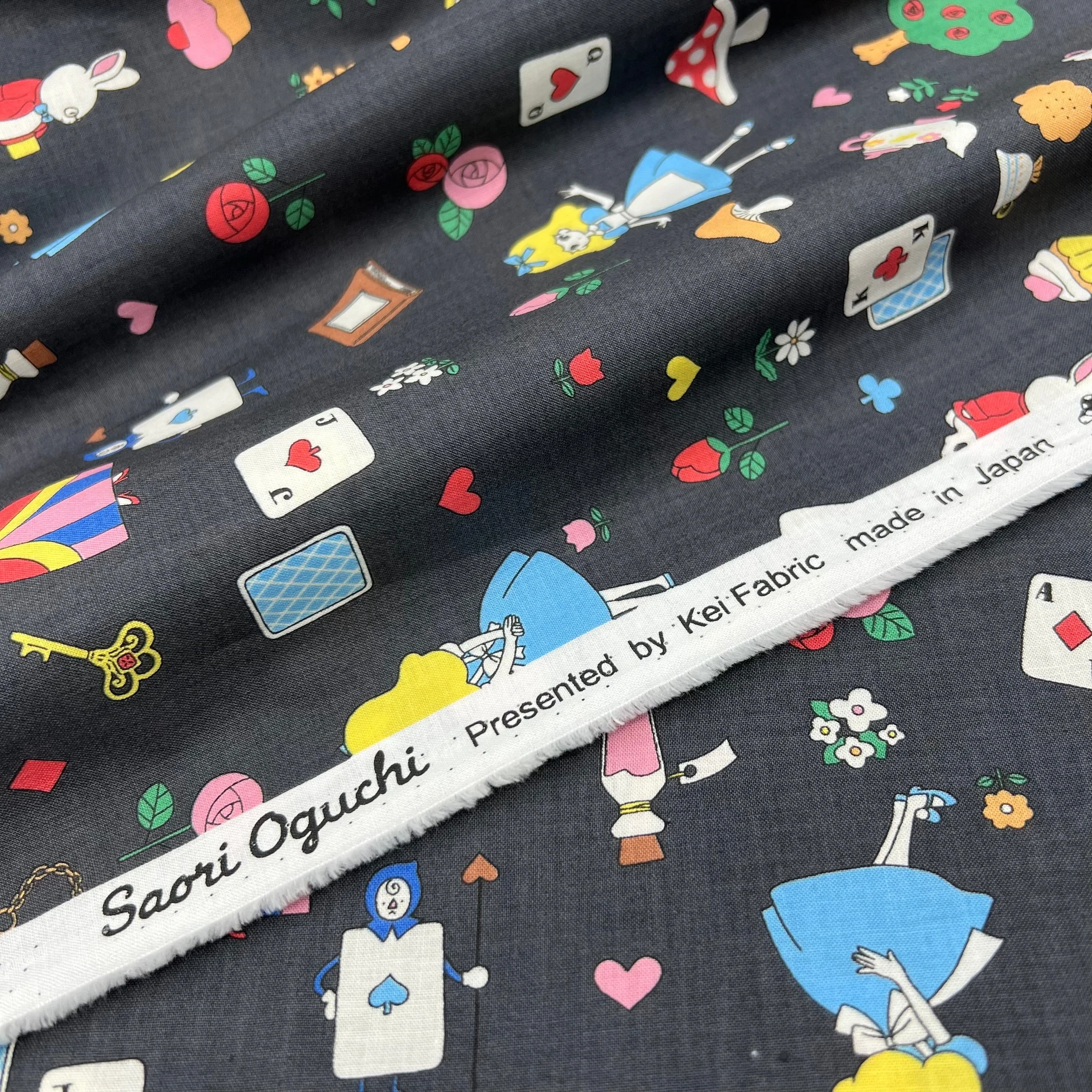 Alice's Wonderland on Cotton Sheeting - Image 2