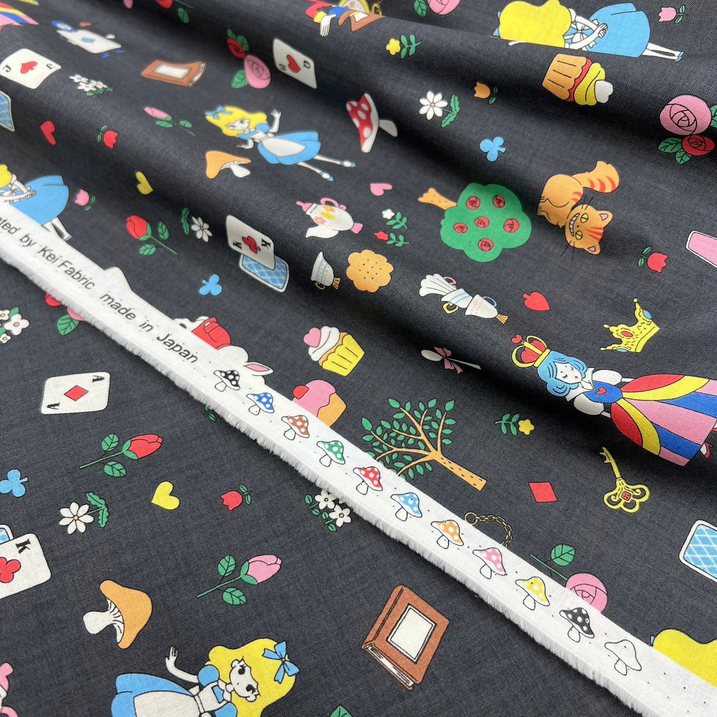 Alice's Wonderland on Cotton Sheeting - Image 3