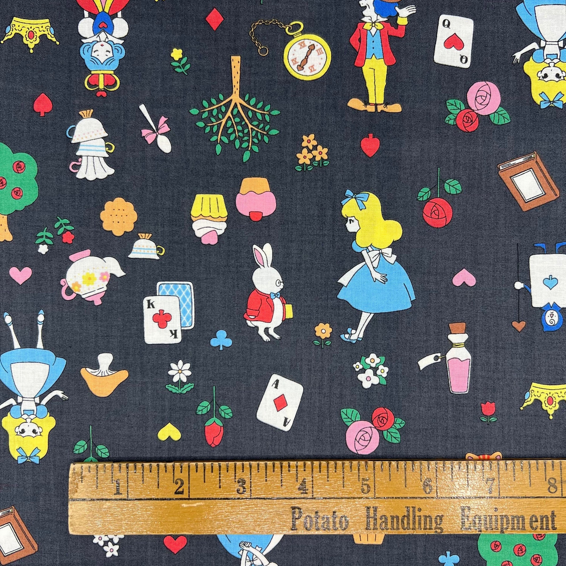 Alice's Wonderland on Cotton Sheeting - Image 4