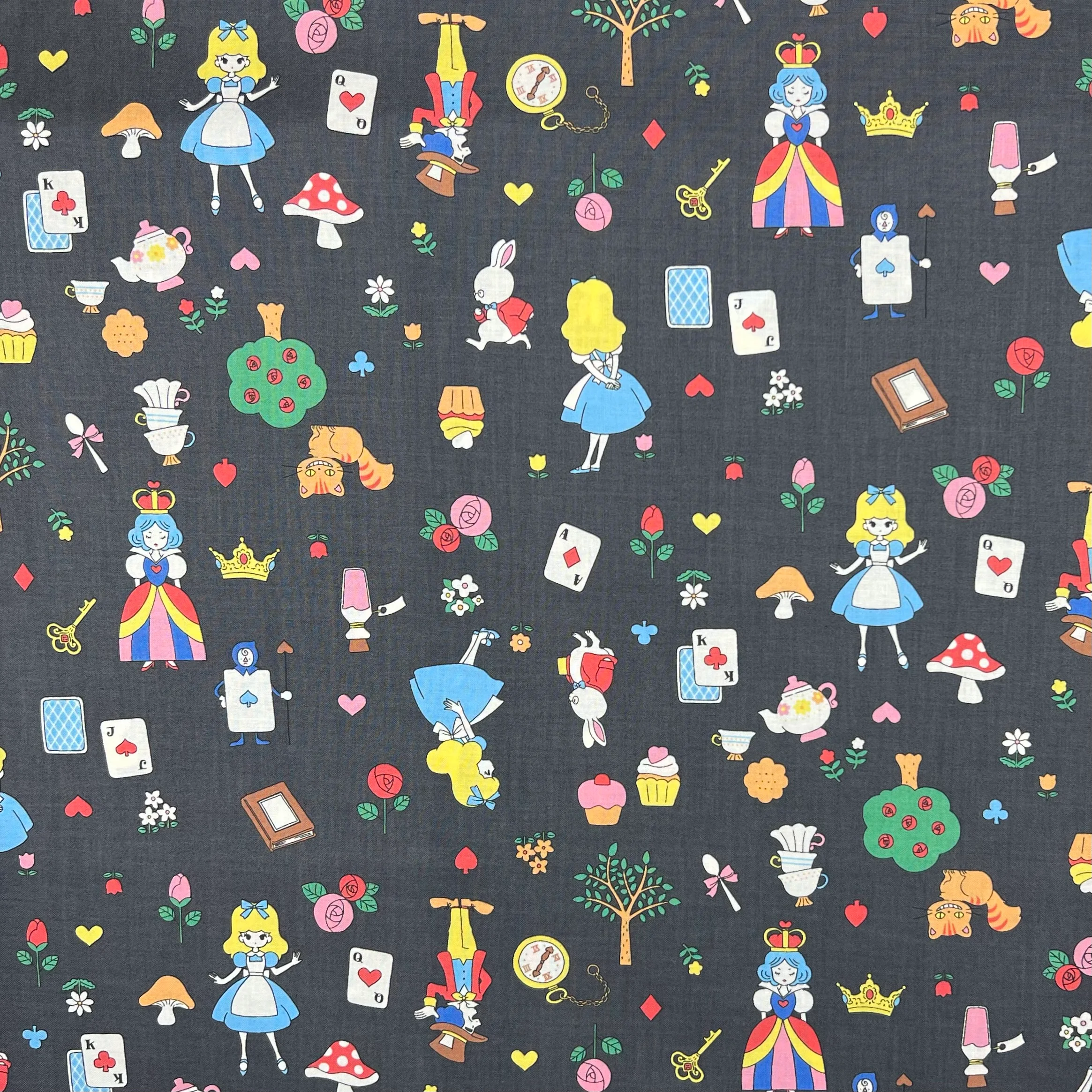 Alice's Wonderland on Cotton Sheeting - Image 5