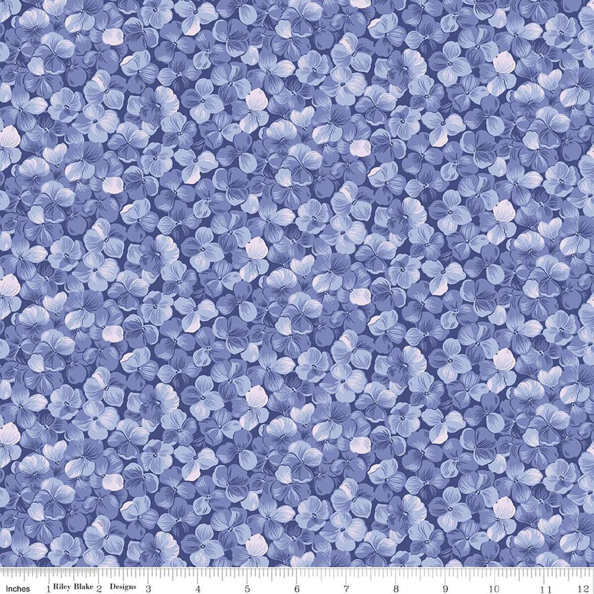 Allover Floral Periwinkle Pearl
