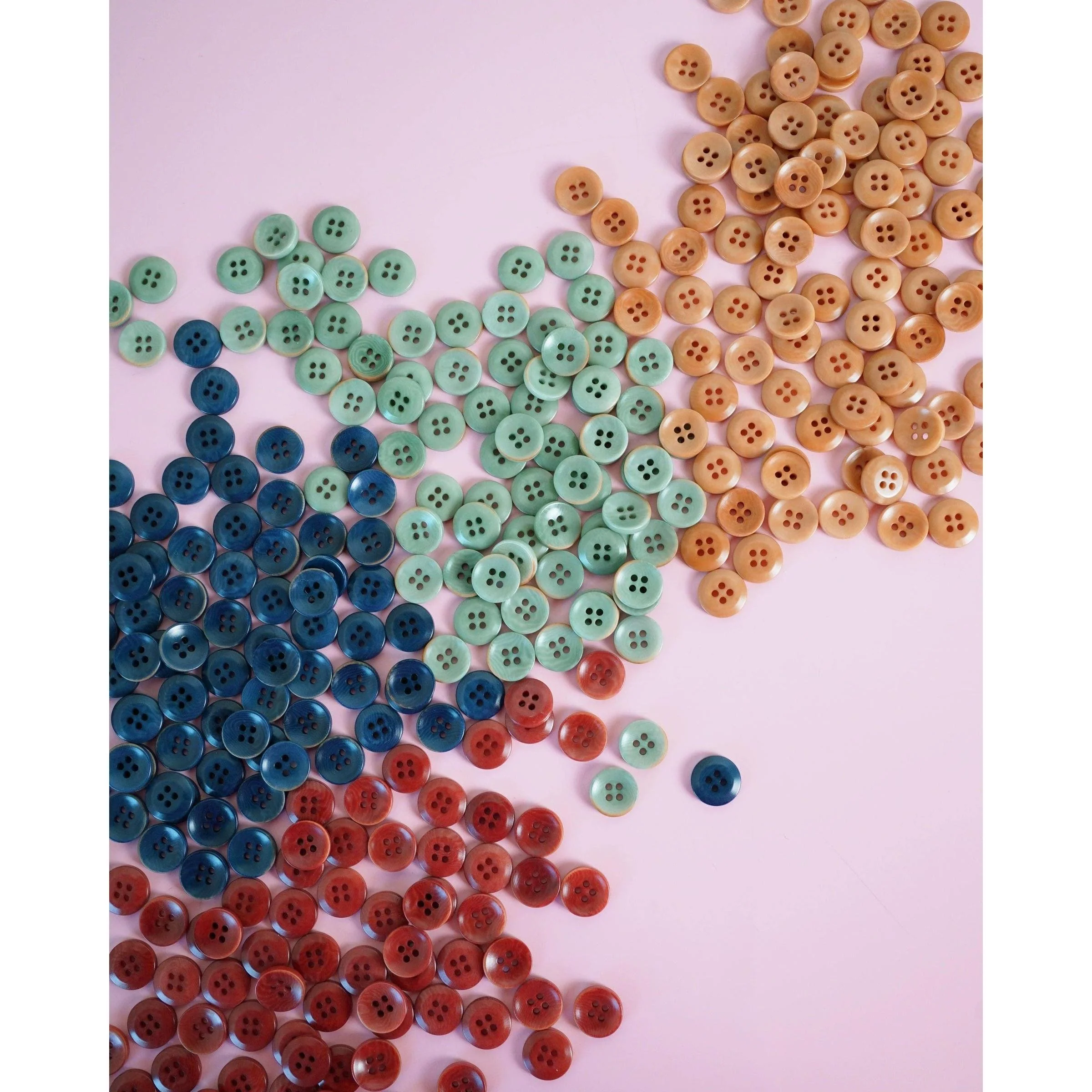 Amber 1/2" Corozo Nut Buttons - Image 3