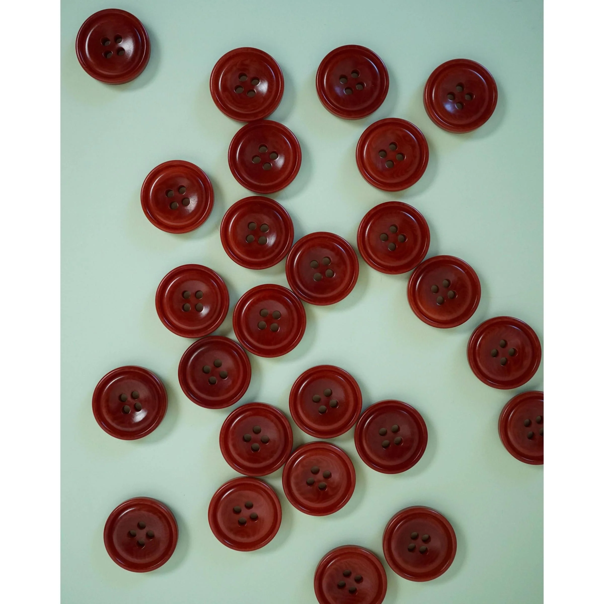 Amber 3/4" Corozo Nut Buttons - Image 2