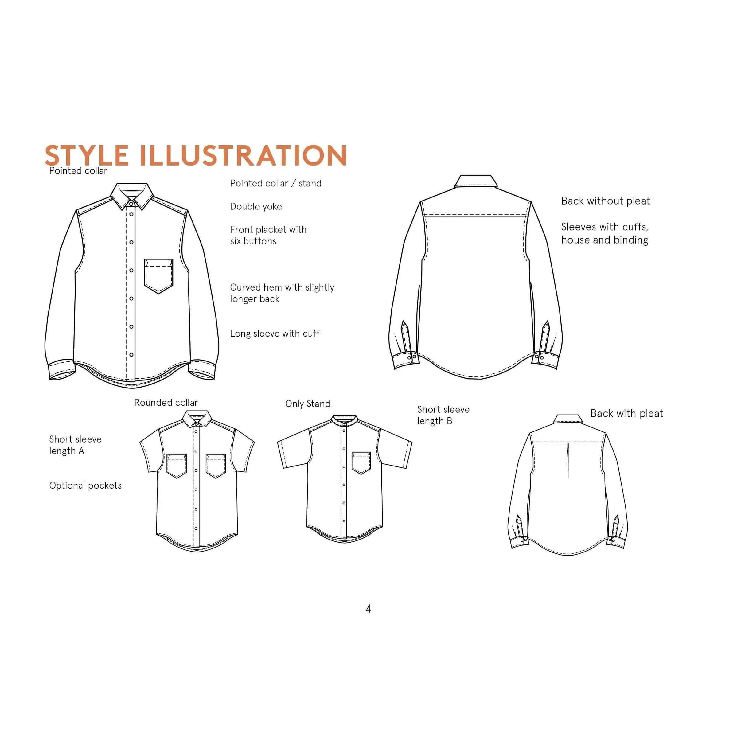 Anna Shirt Pattern - PDF DOWNLOAD - Image 4