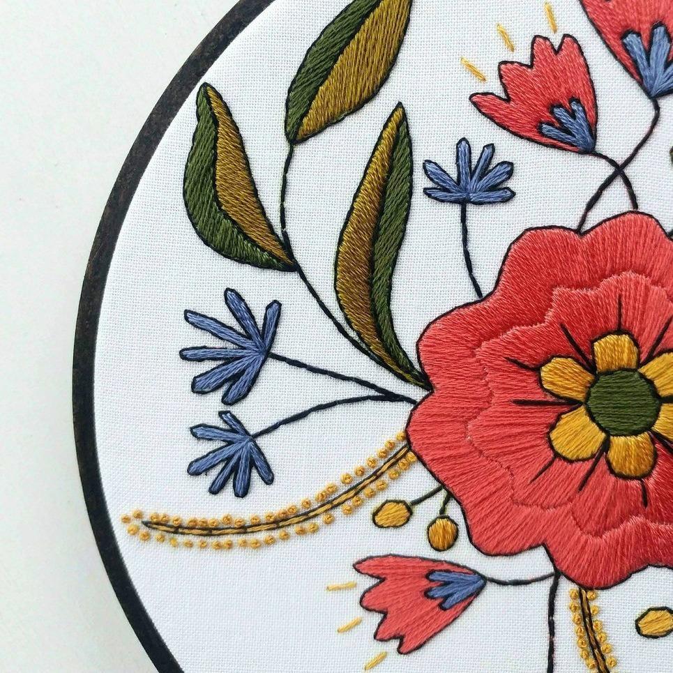 April Flowers Embroidery Kit - Image 4