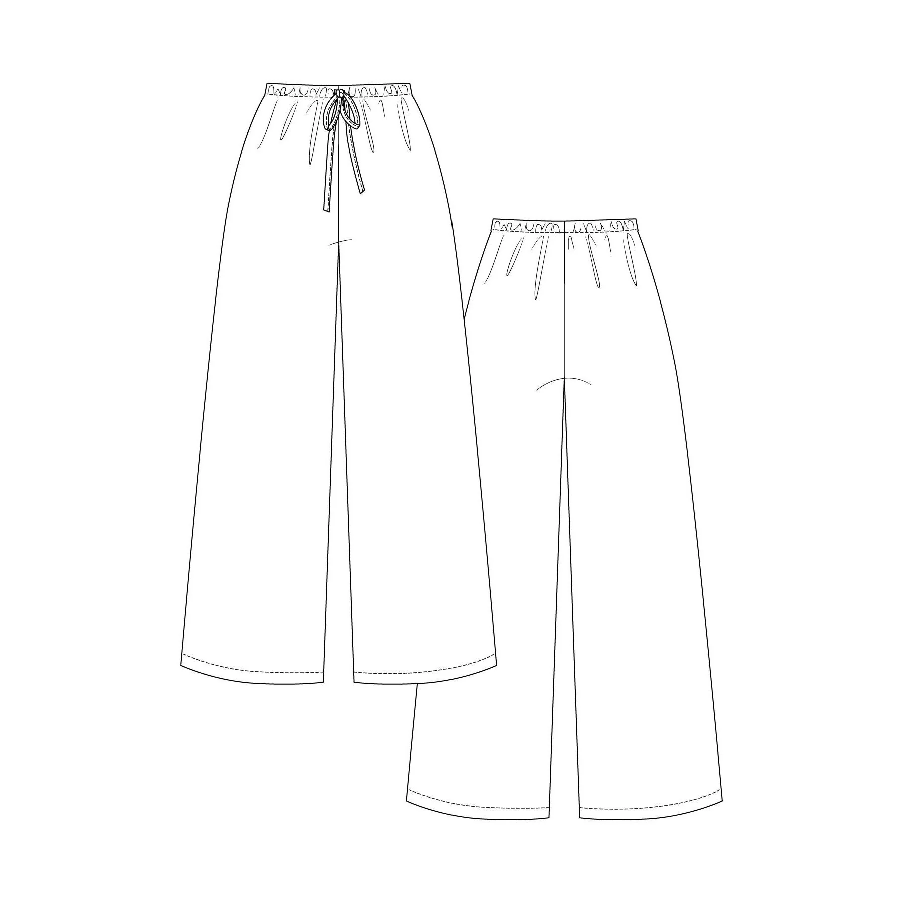 AULIO Elastic Waist Shorts & Trousers Pattern - PDF DOWNLOAD - Image 5