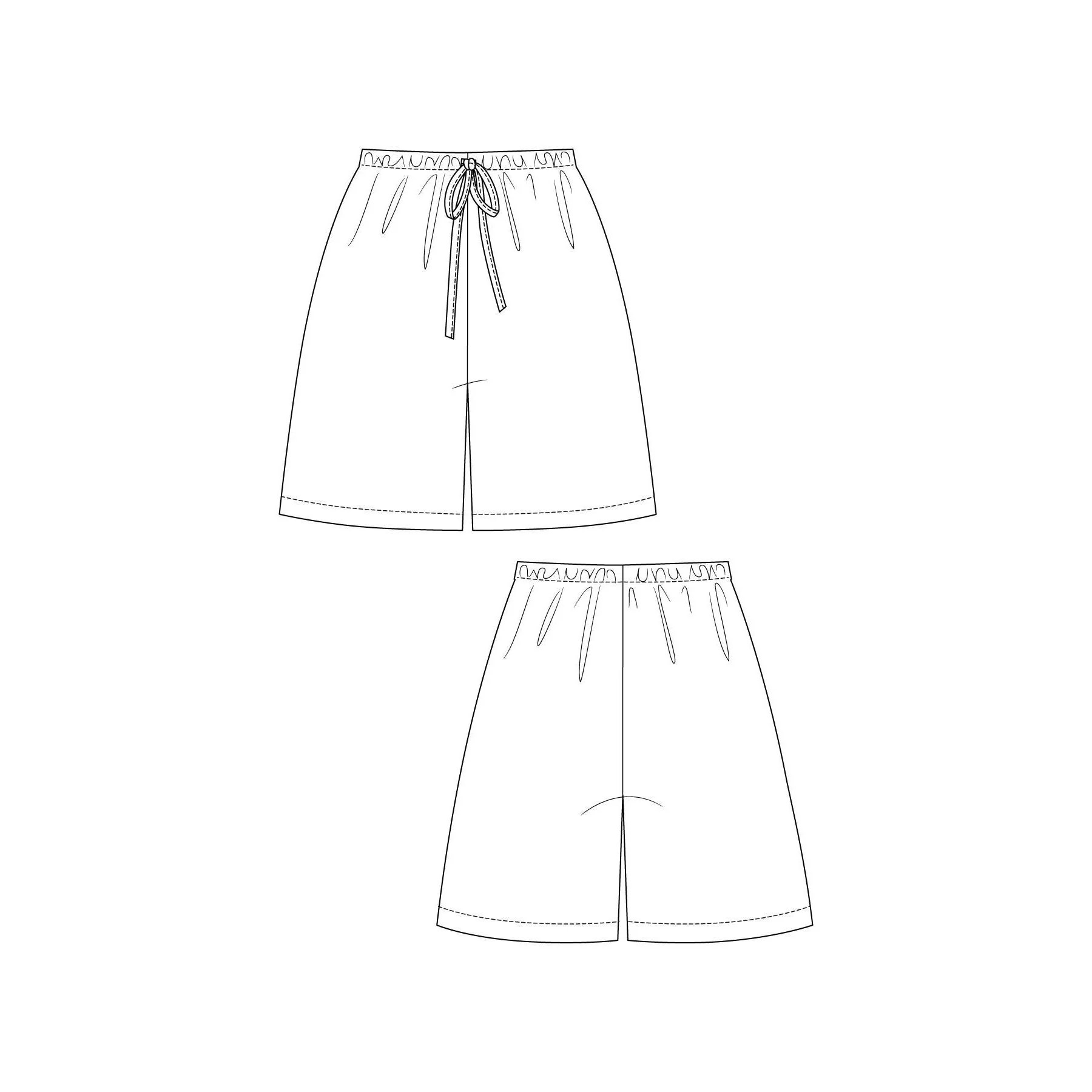 AULIO Elastic Waist Shorts & Trousers Pattern - PDF DOWNLOAD - Image 6