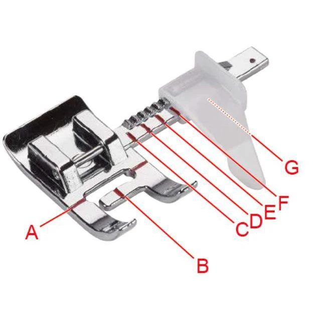 b05 Zigzag foot with guide - Image 4