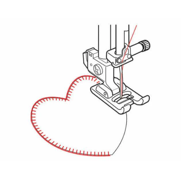 b33/b35 Embroidery foot with clear sole - Image 2