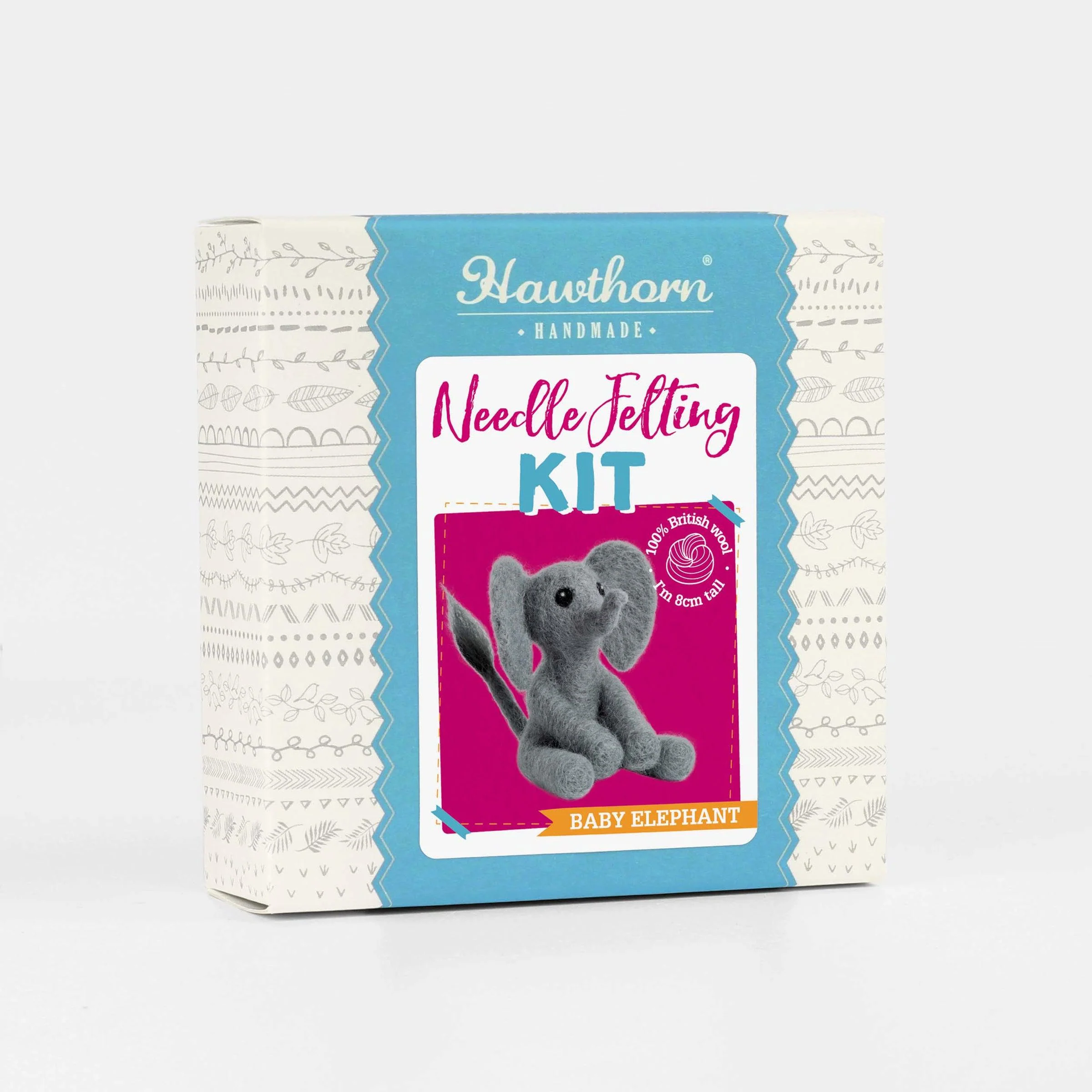 Baby Elephant - Mini Needle Felting Kit - Image 2