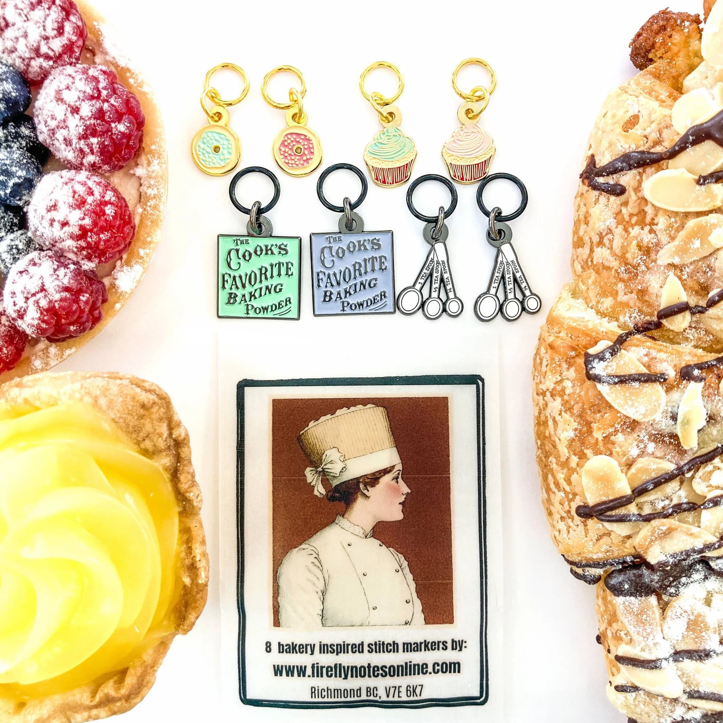 Bakery Delights Enamel Stitch Marker Pack