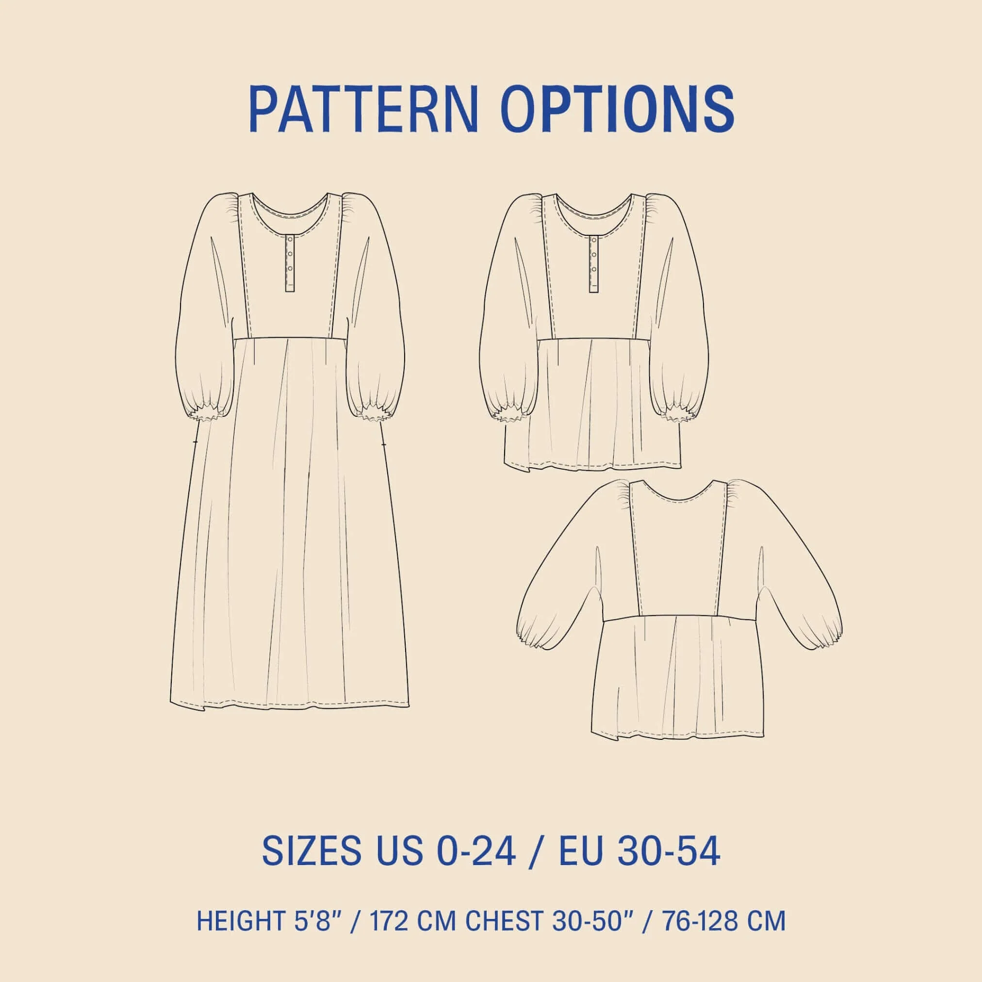 Balka Dress & Blouse Pattern - PDF DOWNLOAD - Image 6