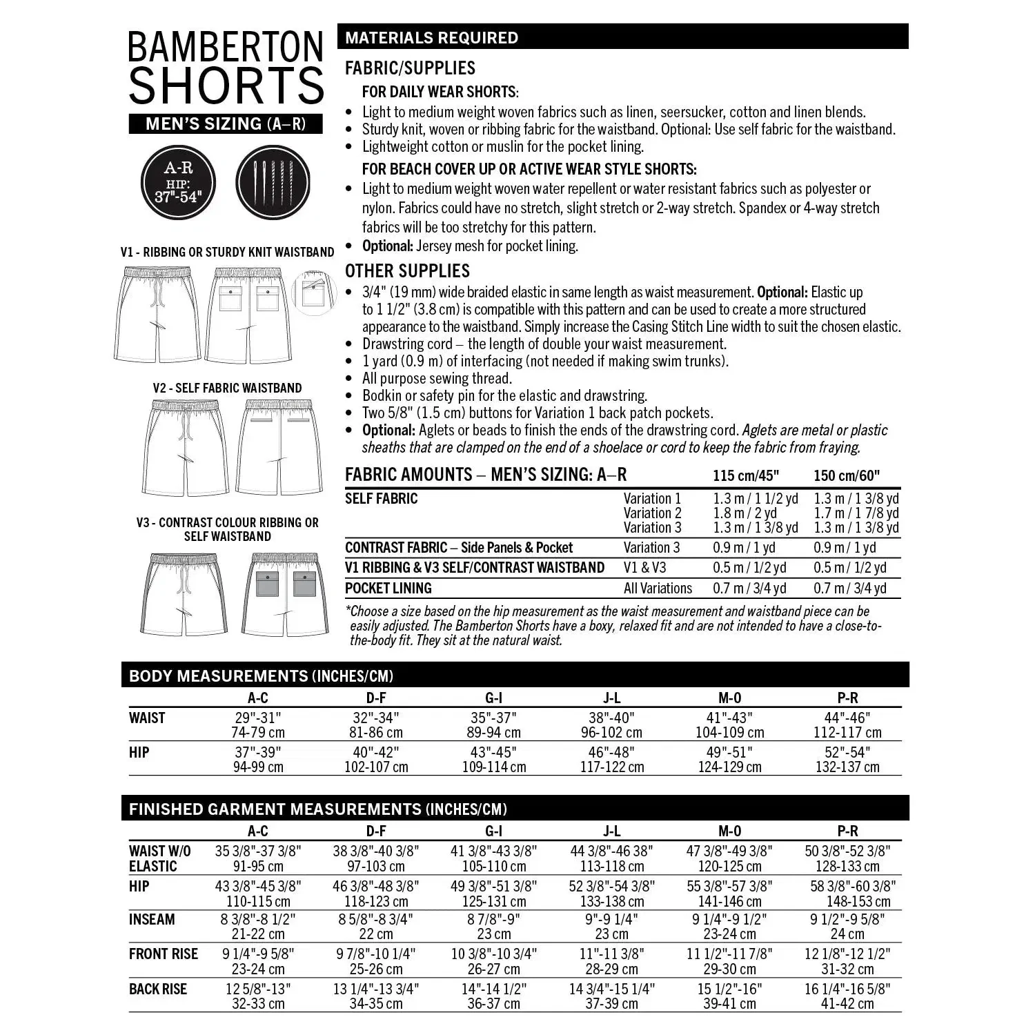 Bamberton Shorts Pattern (Men's) - PDF DOWNLOAD - Image 6