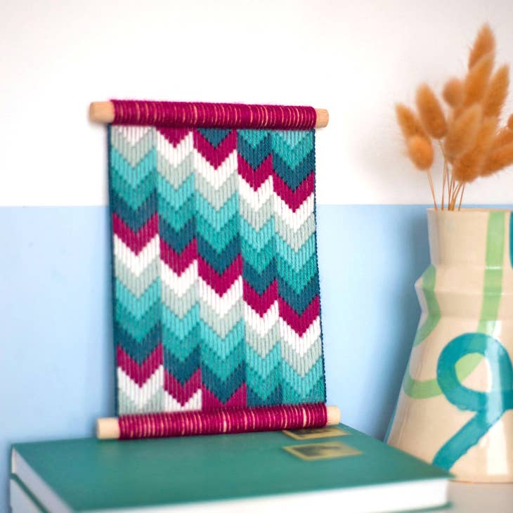 Bargello Embroidery Chevron Wall Hanging Kit