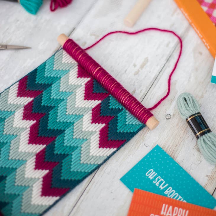 Bargello Embroidery Chevron Wall Hanging Kit - Image 2