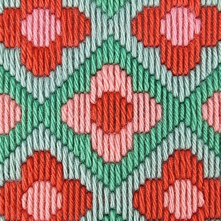 Bargello Embroidery Ditsy Daisies Wall Hanging Kit - Image 5