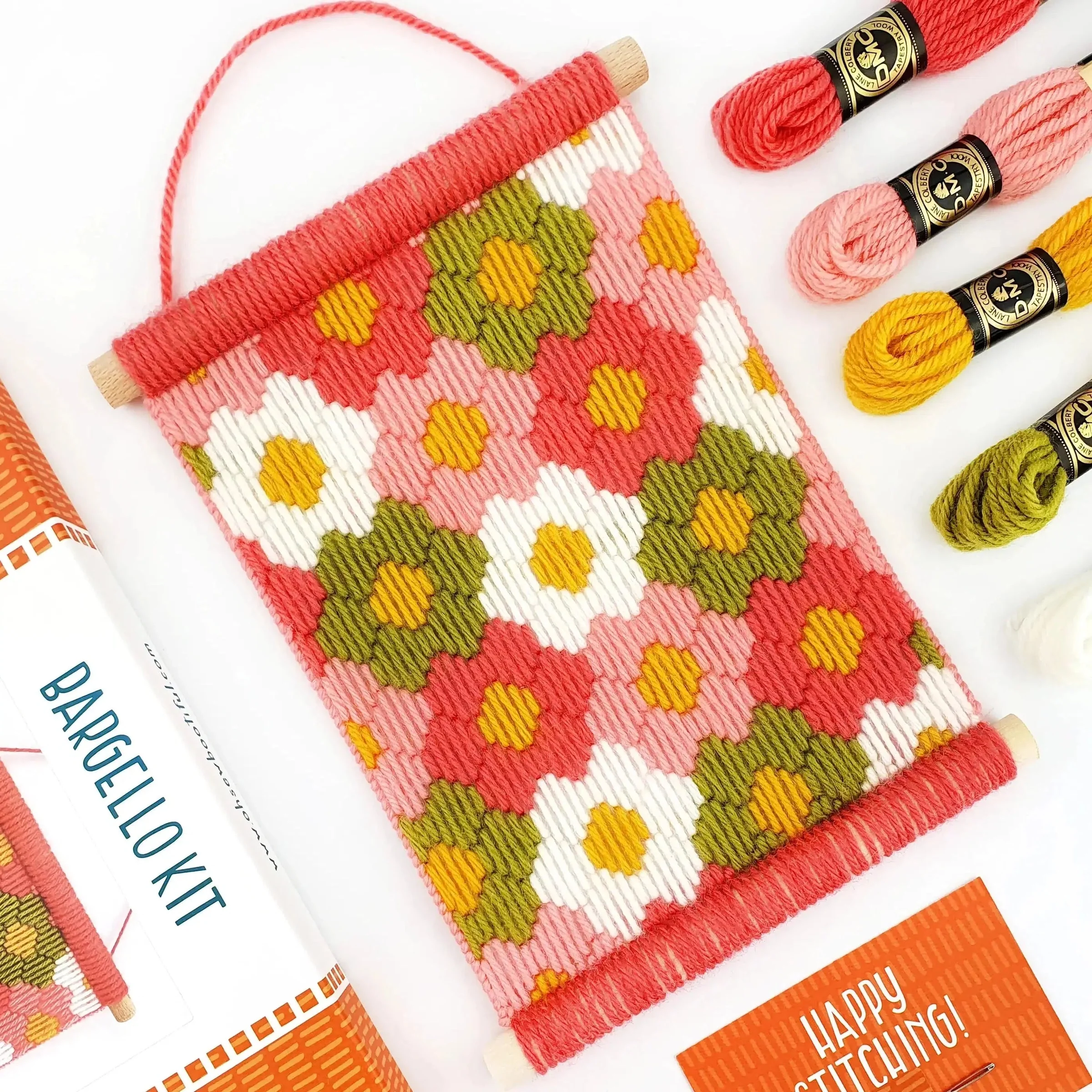 Bargello Embroidery Flower Daisy Wall Hanging Kit