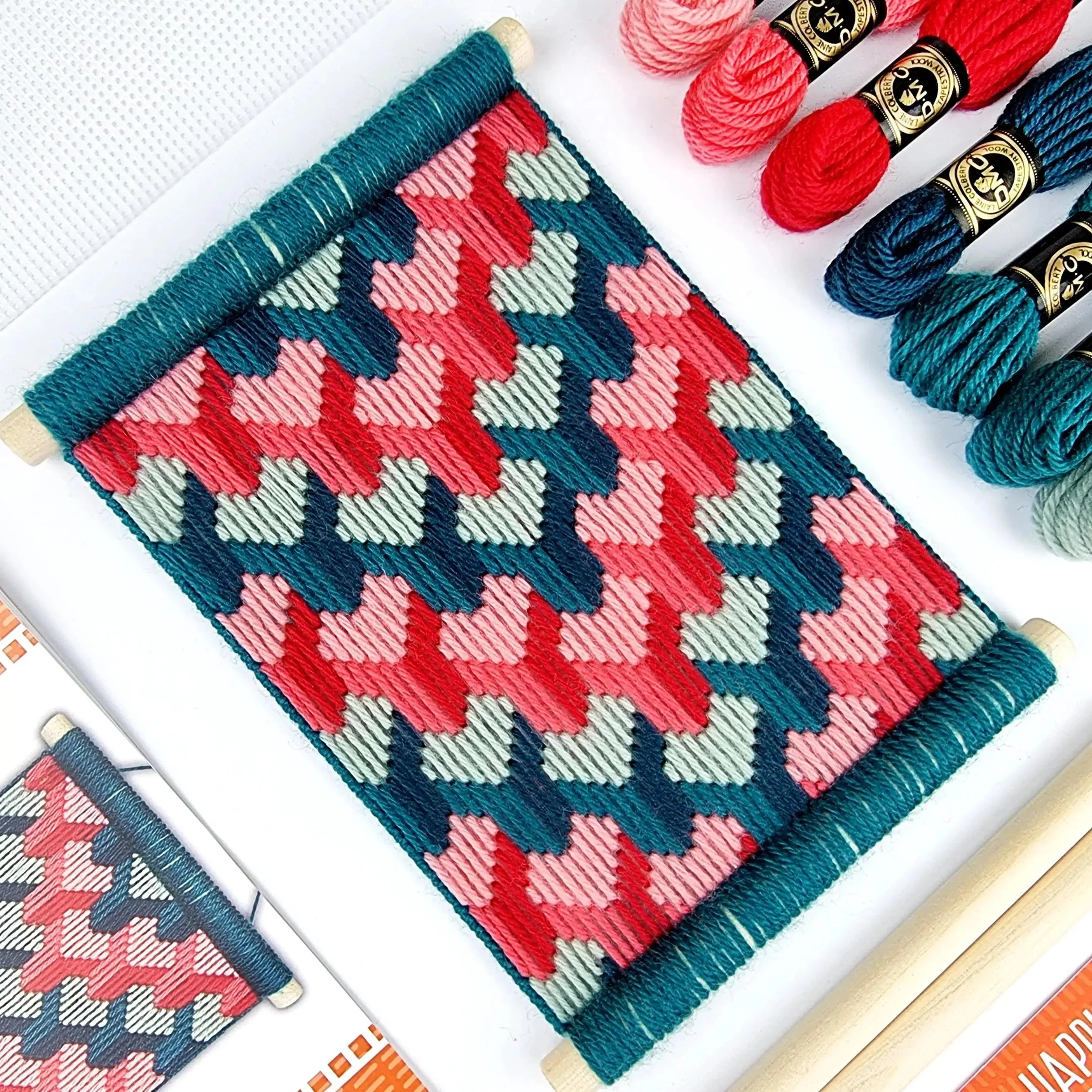 Bargello Embroidery Geometric Wall Hanging Kit