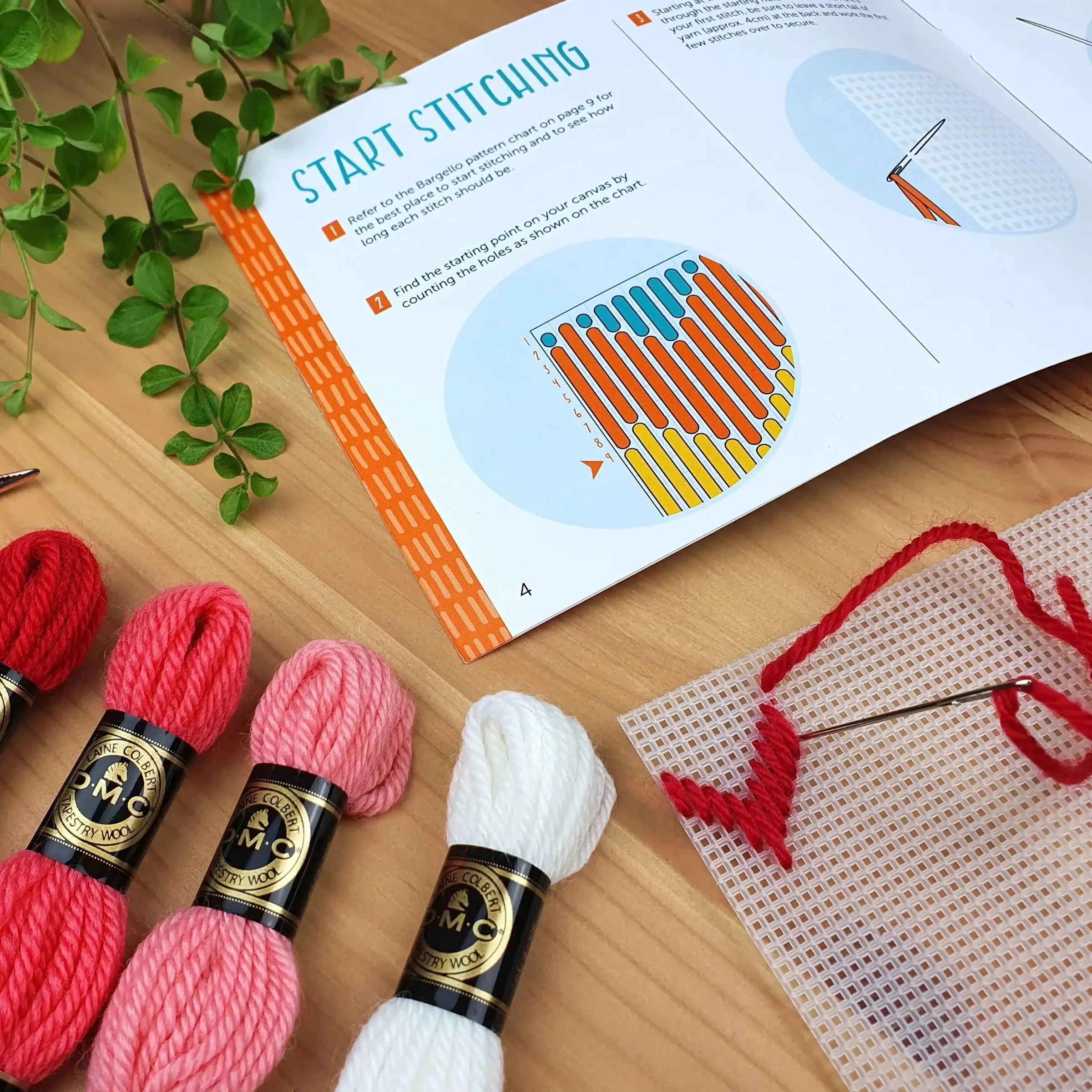 Bargello Embroidery Loadsa Love Hearts Wall Hanging Kit - Image 4