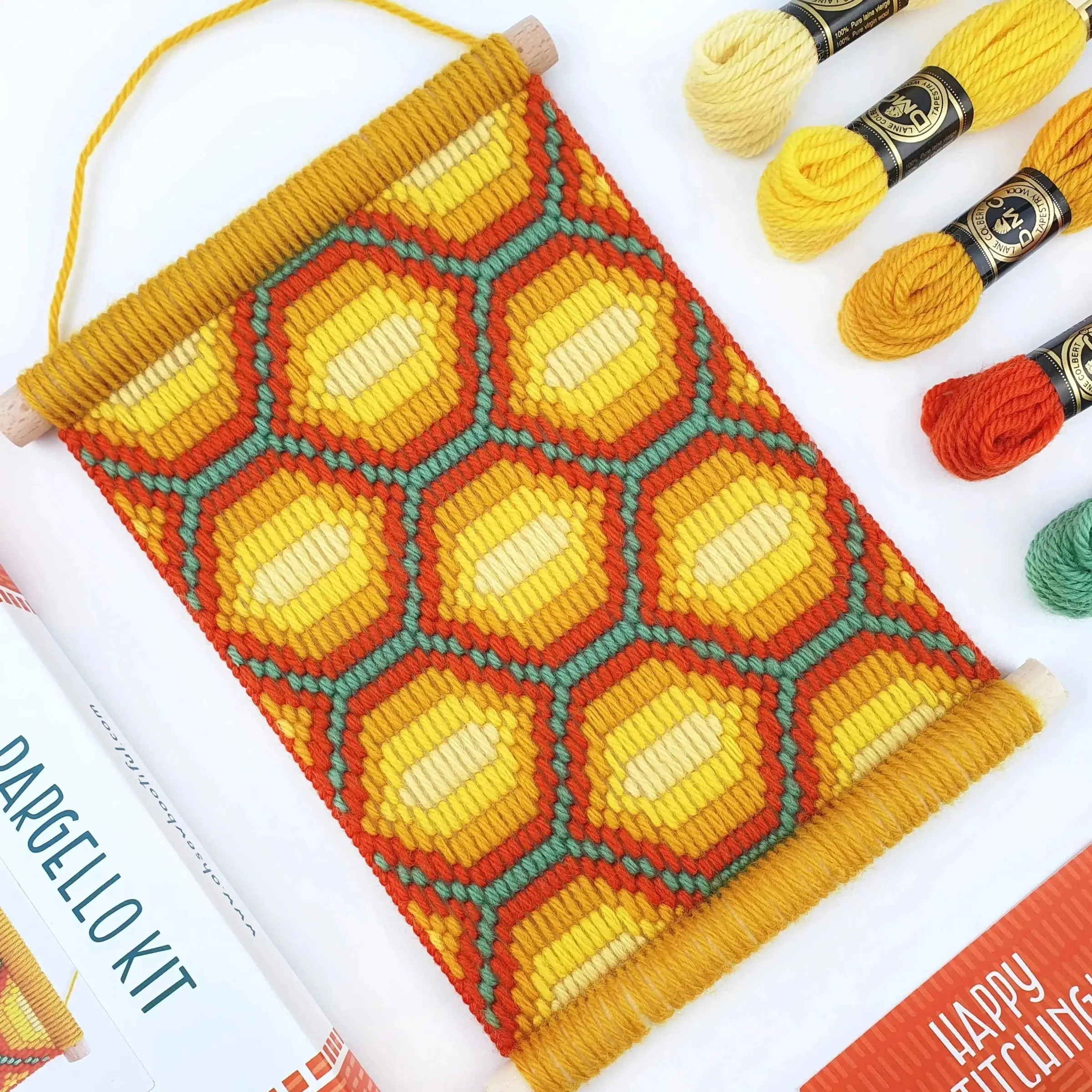 Bargello Embroidery Honeycomb Wall Hanging Kit