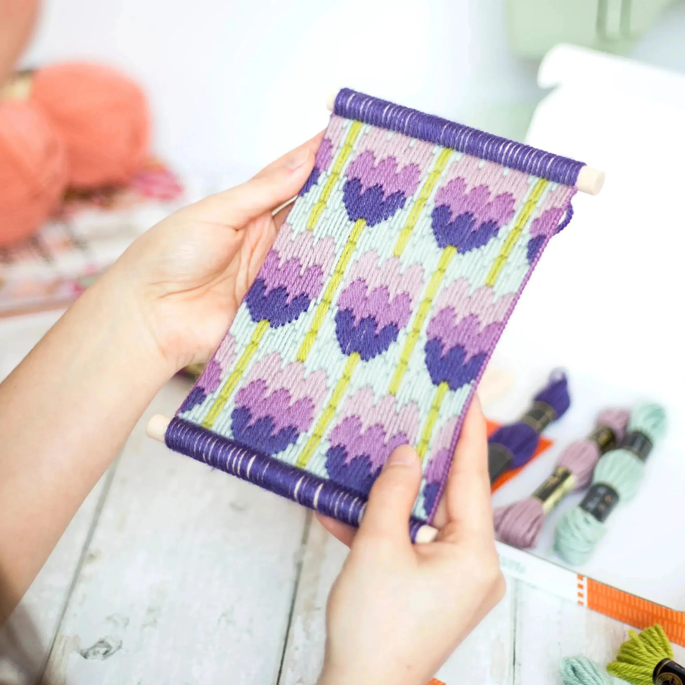Bargello Embroidery Tulips Wall Hanging Kit - Image 3