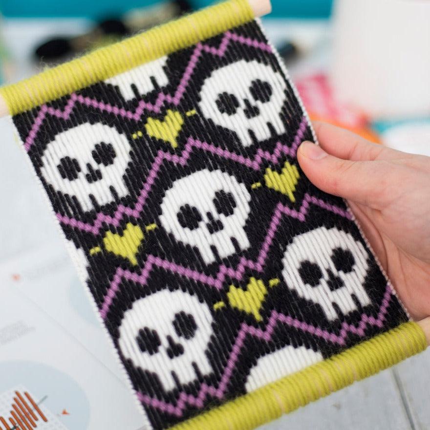 Bargello Embroidery Skulls Wall Hanging Kit - Image 2