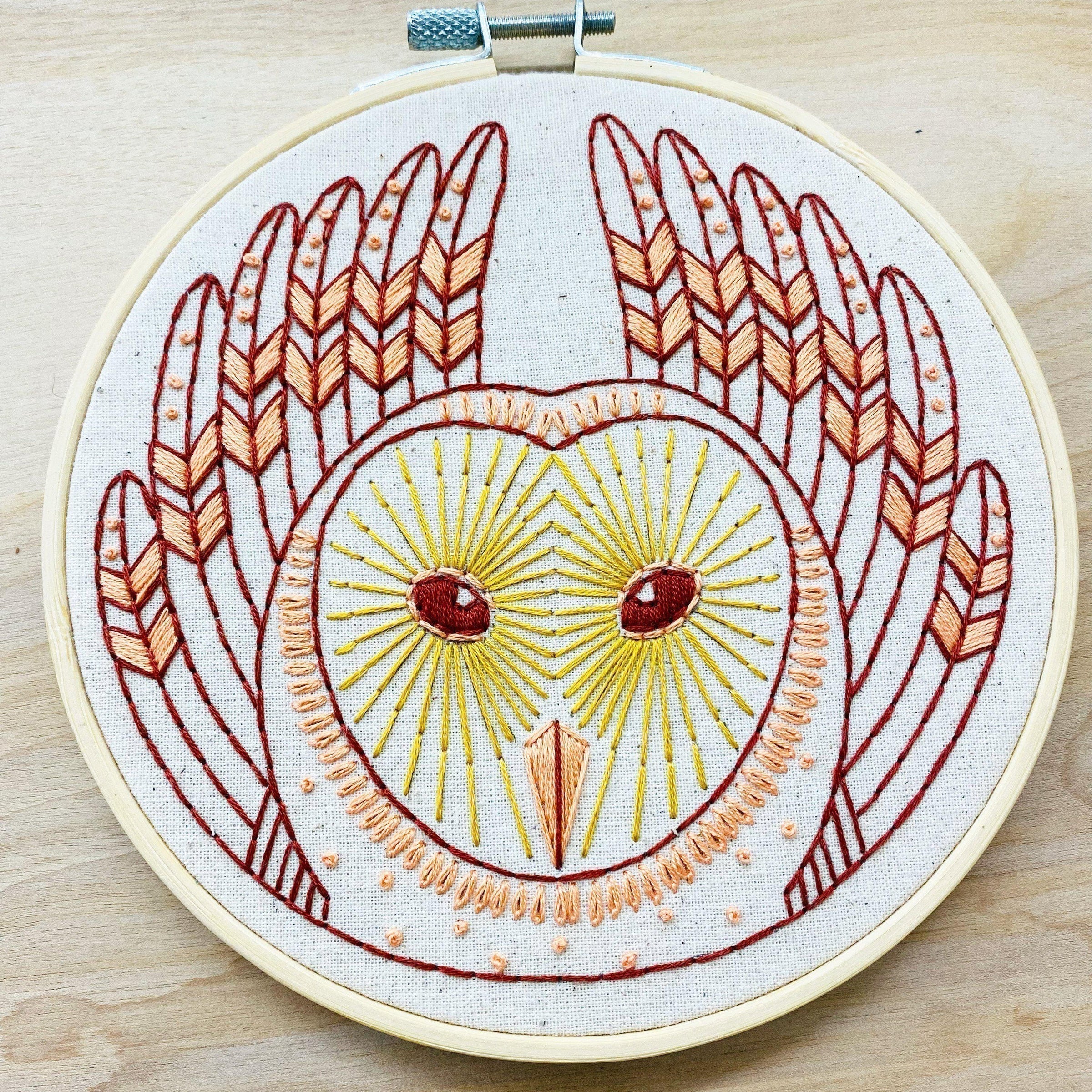 Barn Owl Embroidery Kit - Image 2