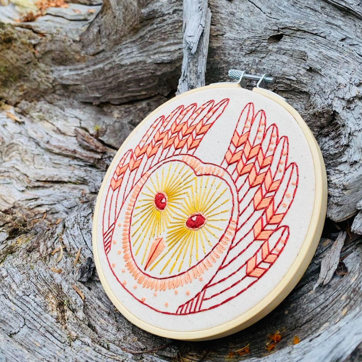 Barn Owl Embroidery Kit - Image 3