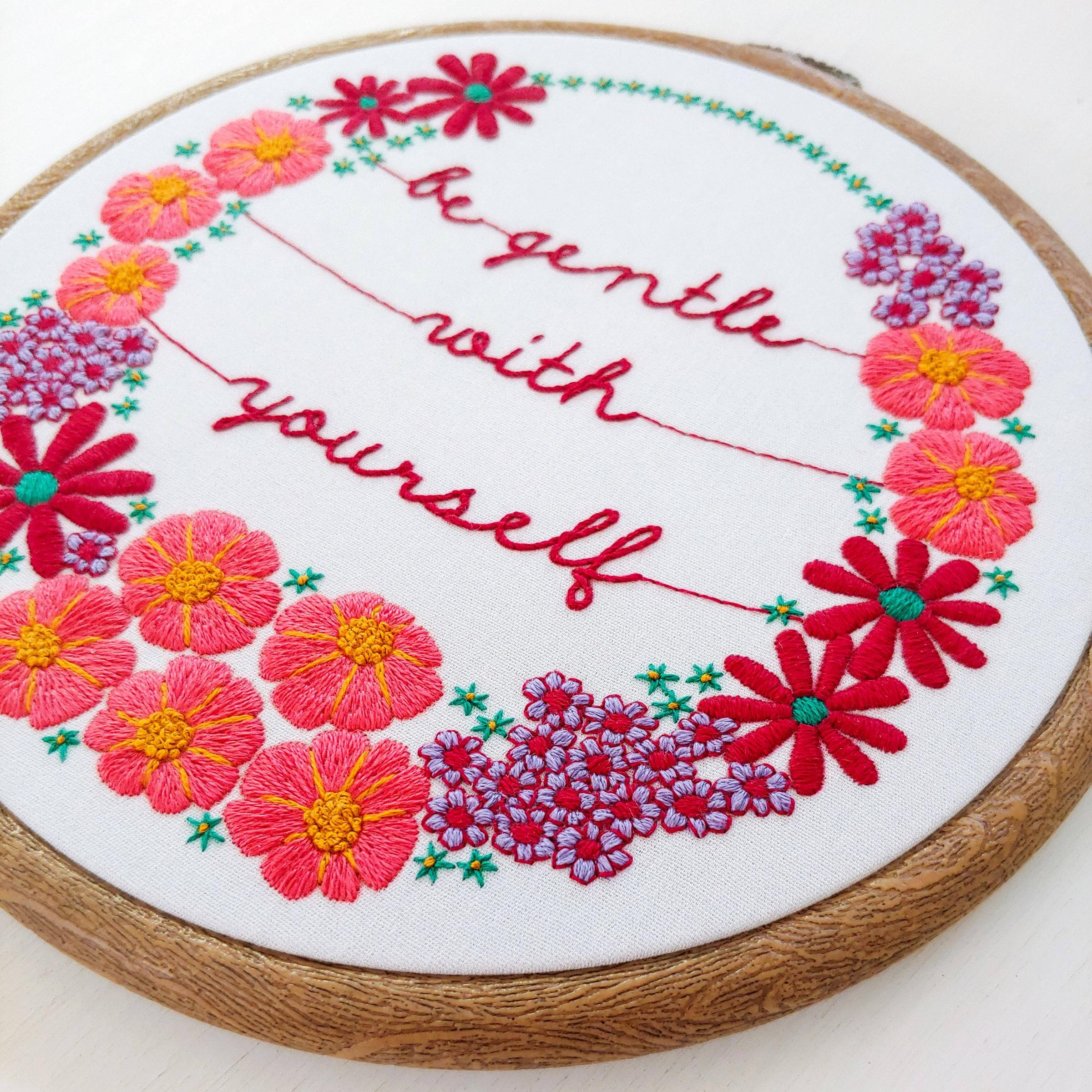 Be Gentle With Yourself Embroidery Kit - Image 2