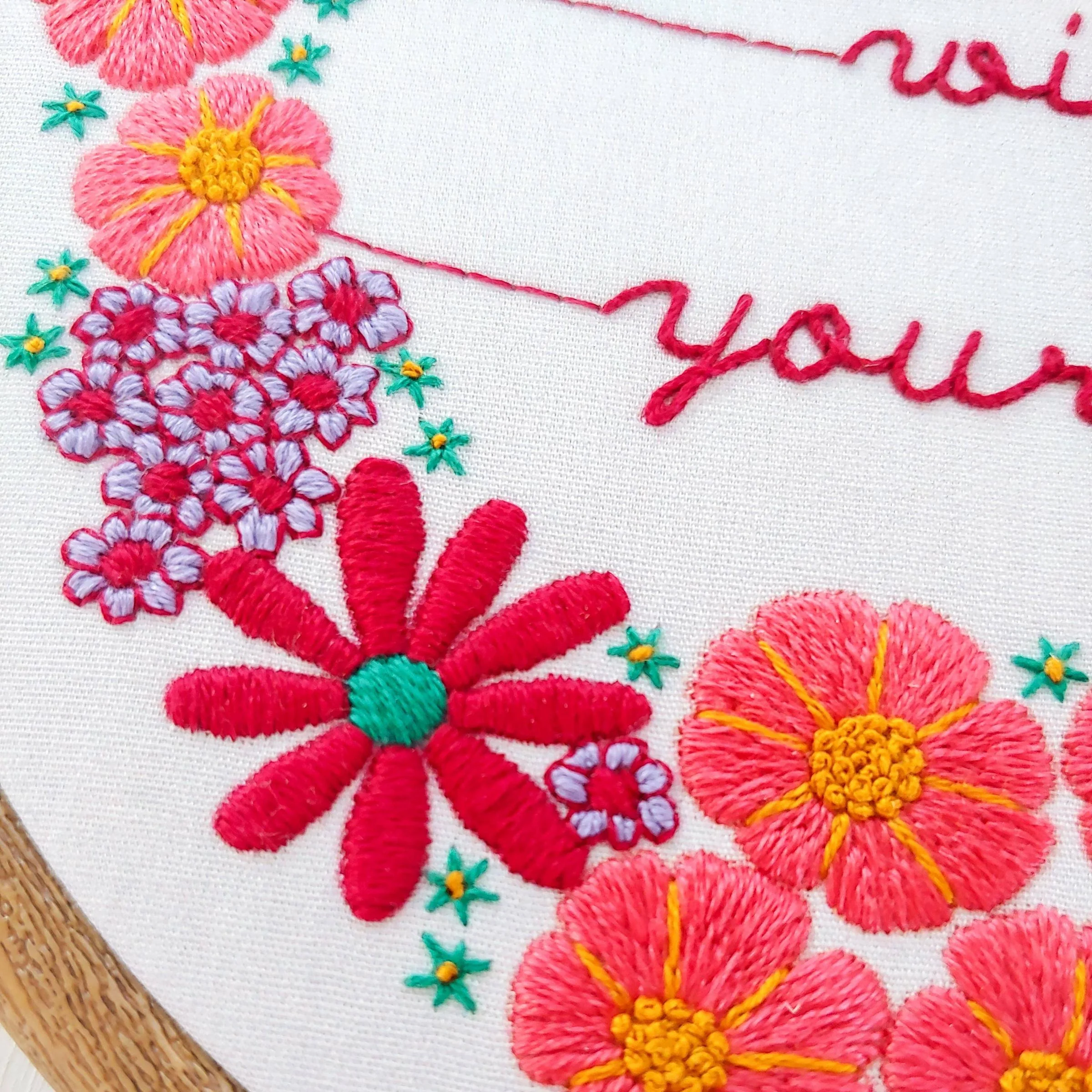 Be Gentle With Yourself Embroidery Kit - Image 3