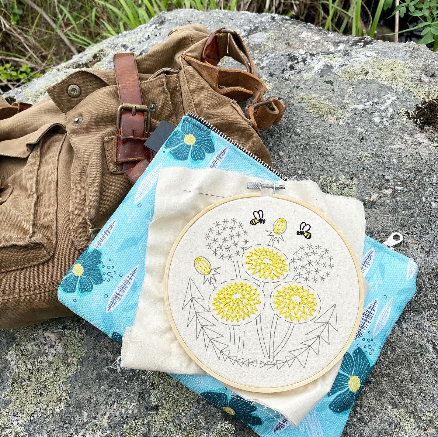 Bee Kind, Dandelion Embroidery Kit - Image 3