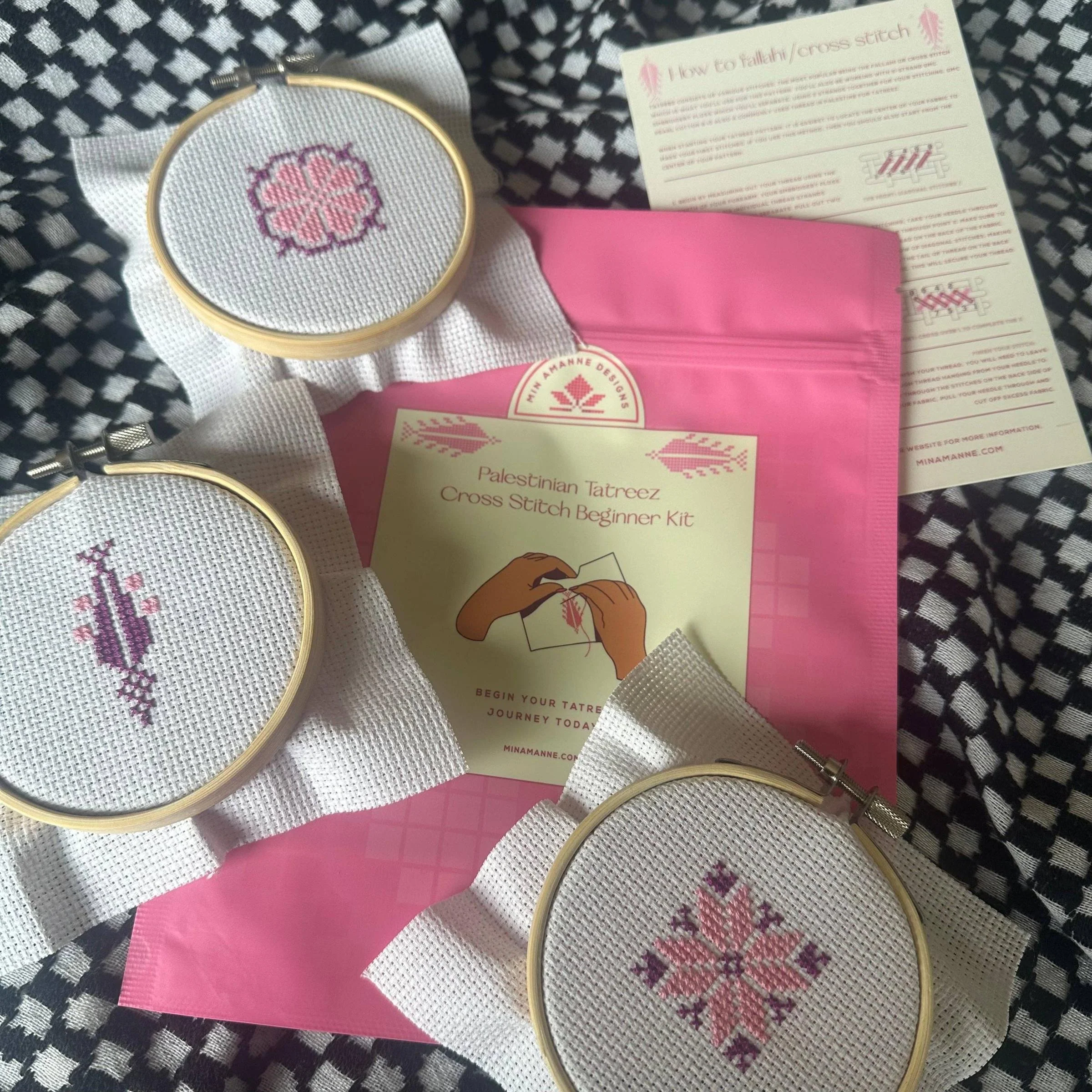 Beginner Tatreez Cross Stitch Kit - Image 3