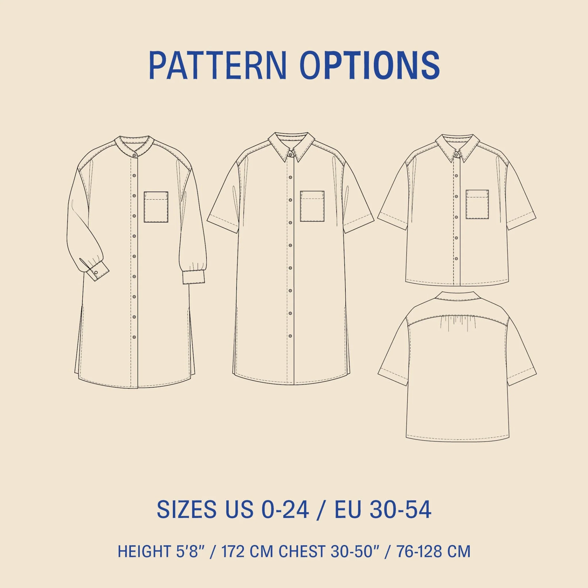 Big Shirt & Shirtdress Pattern - PDF DOWNLOAD - Image 7