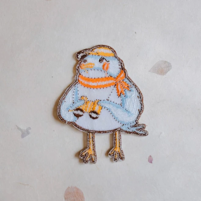 Birdwatcher Birder Small Iron-On Patch - Image 4