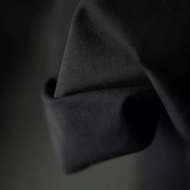 Black 8oz Organic Sanded Twill - Image 2