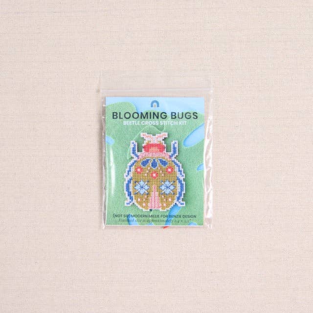 Blooming Bugs Beetle Cross Stitch Kit - Image 3