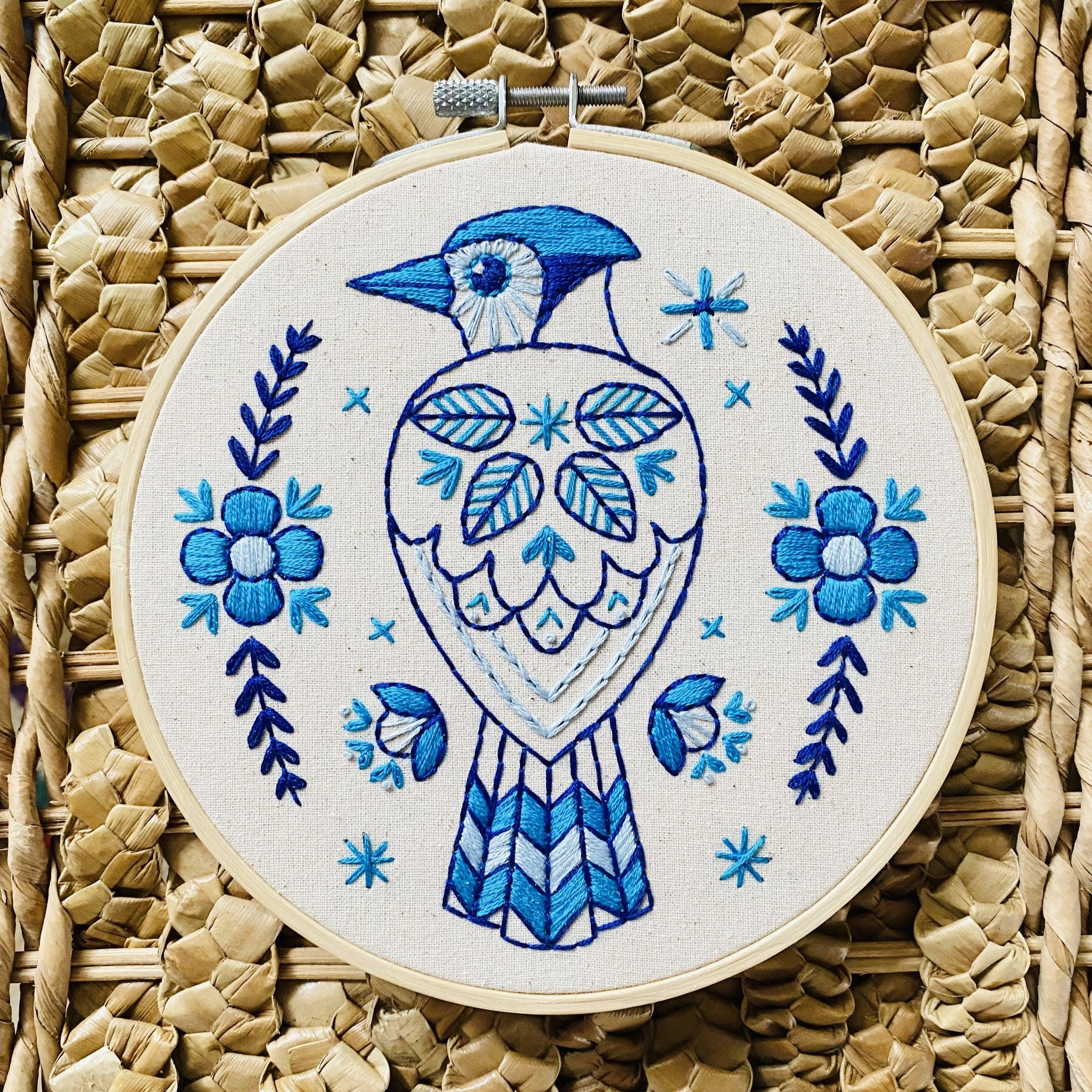 Blue Jay Embroidery Kit - Image 3