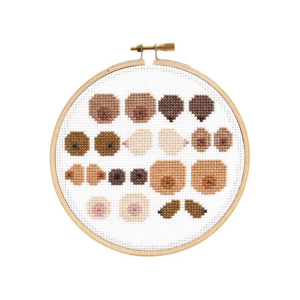 Boob Crew DIY Cross Stitch Kit