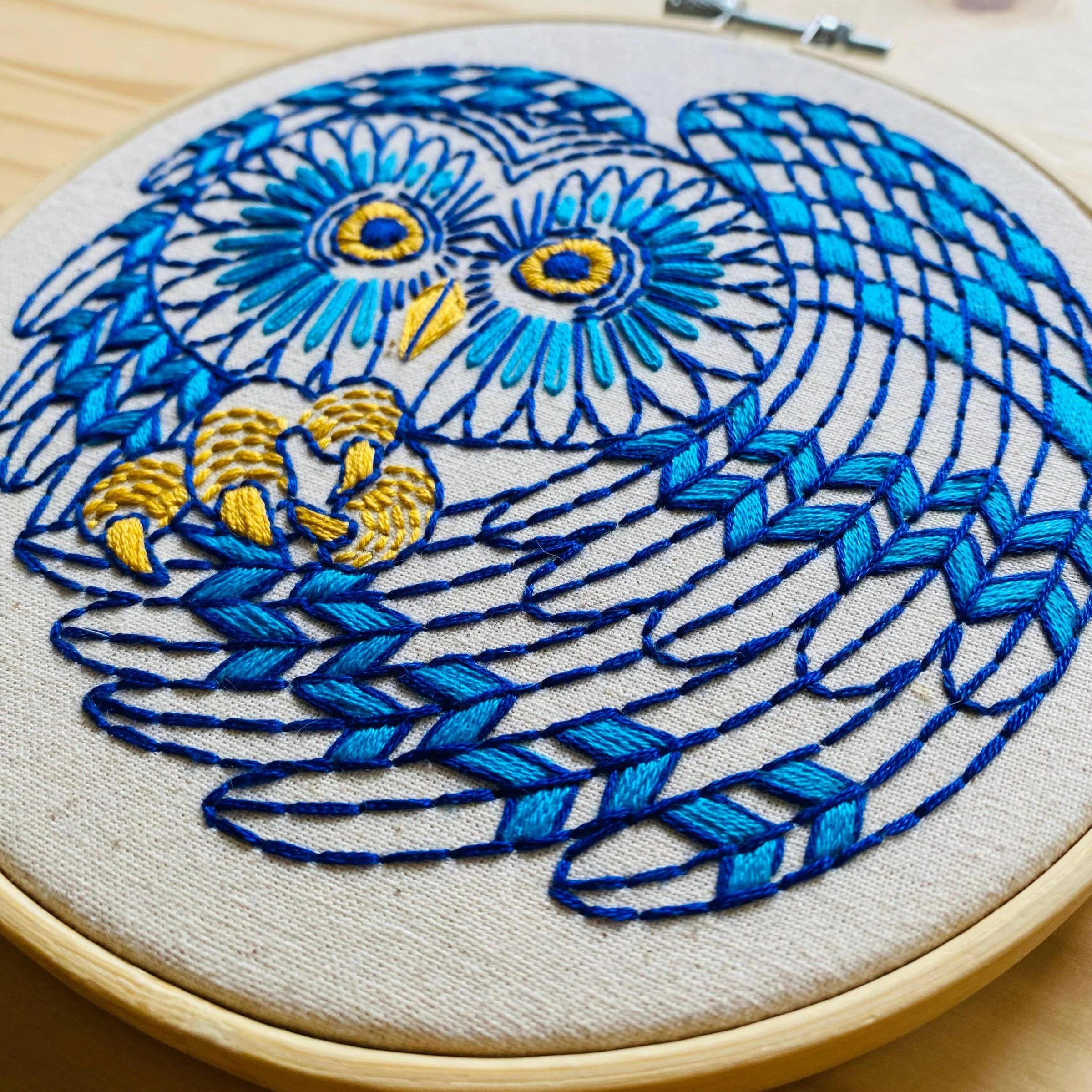 Boreal Owl Embroidery Kit - Image 2