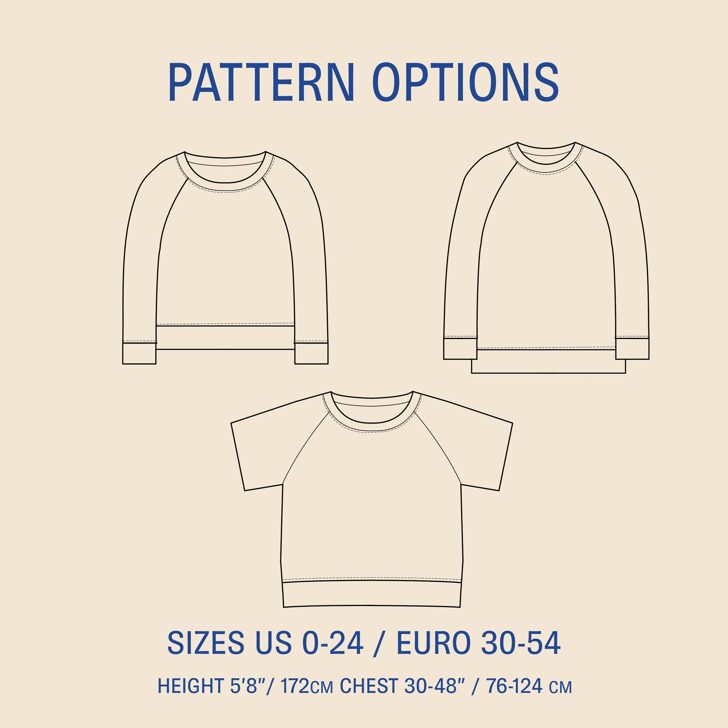 Boxy Raglan Sweater Pattern - PDF DOWNLOAD - Image 2